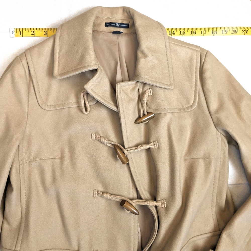 GAP Tan Peacoat with Toggle Closures - CLOSET CLOSING  FINAL MARKDOWN - Picture 9 of 10